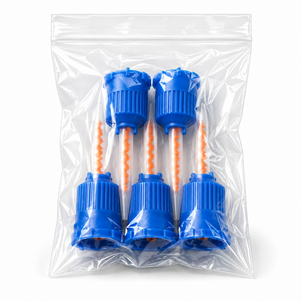 Disposable Mixing Tips for Dual-Barrel Whitening Gel Syringes – 5 Pack