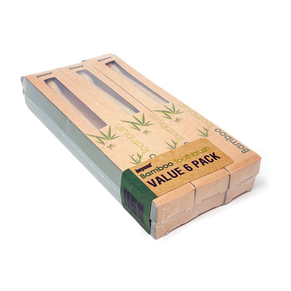 BEYOND Premium Bamboo Toothbrush - 6pc